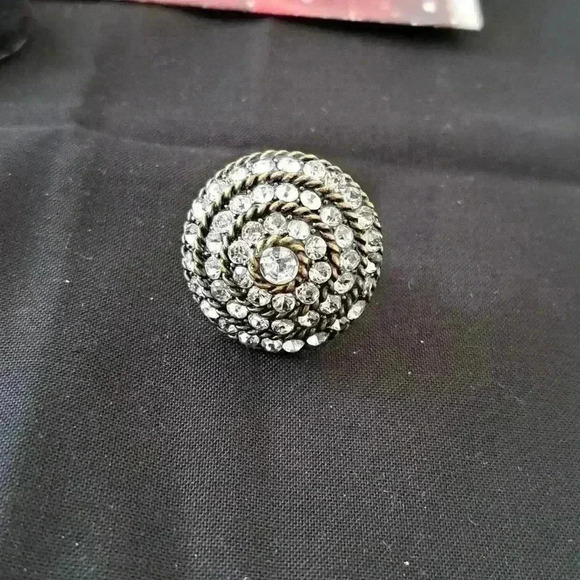 𝅺RING BURNISHED GOLD, ADJUSTABLE TO SIZE 7 - Picture 4 of 5